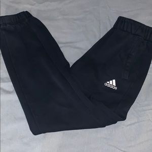 Black Adidas sweatpants